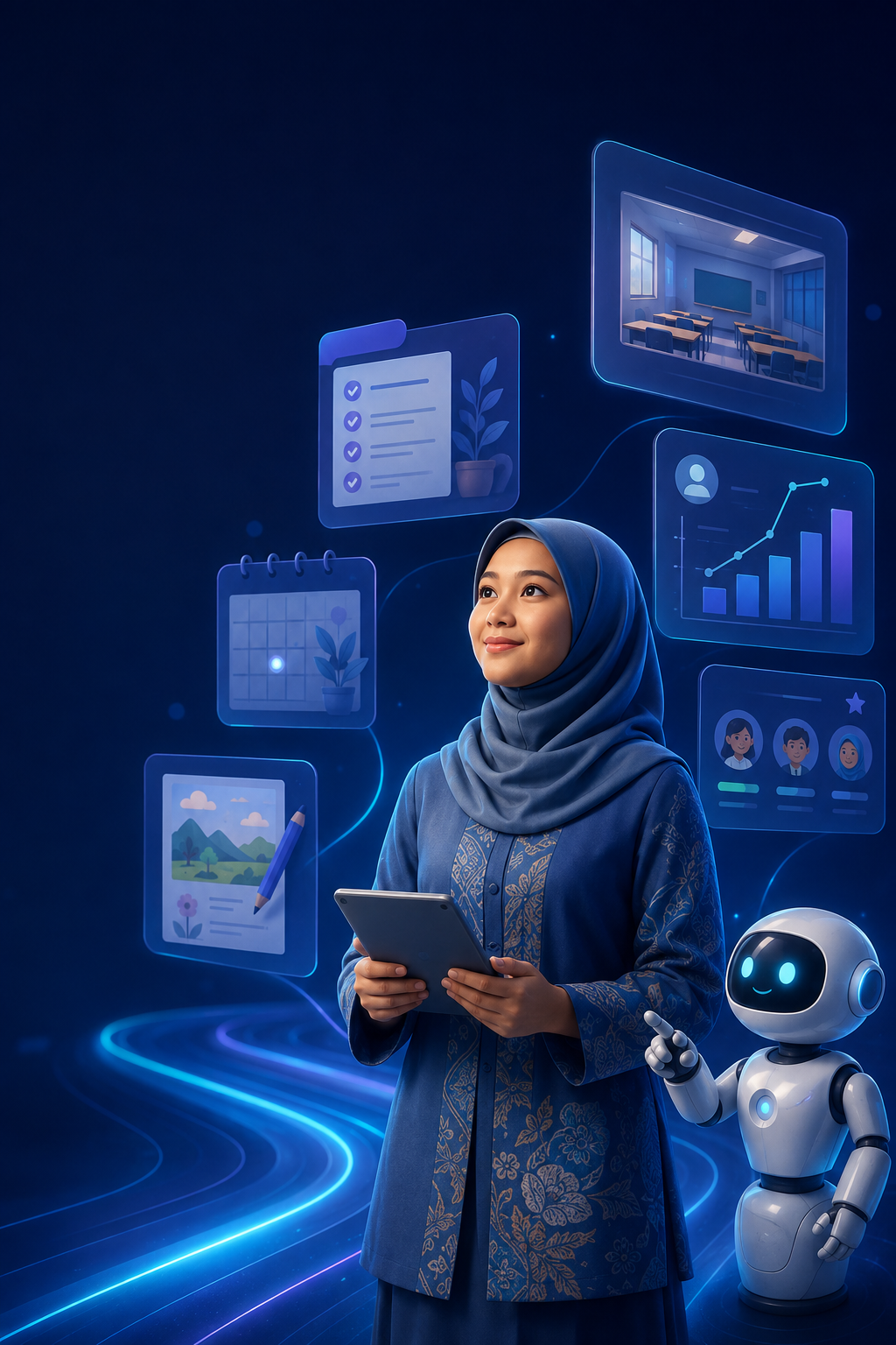 Guru Indonesia memasuki ruang kerja pembelajaran berbasis AI